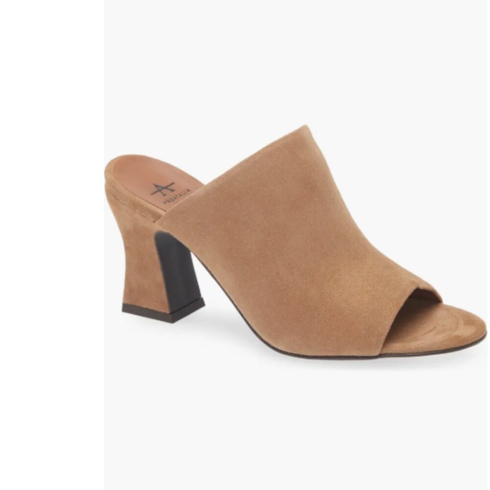 NEW Aquatalia Carmina Suede Mule Sandals - Picture 4 of 10